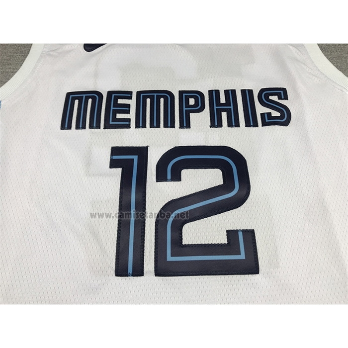 Camiseta Memphis Grizzlies Ja Morant #12 Association 2022-23 Blanco